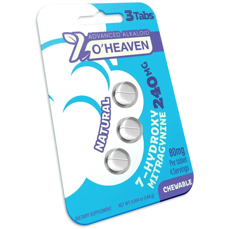 80mg 7-hydroxymitragynine tablets product packaging