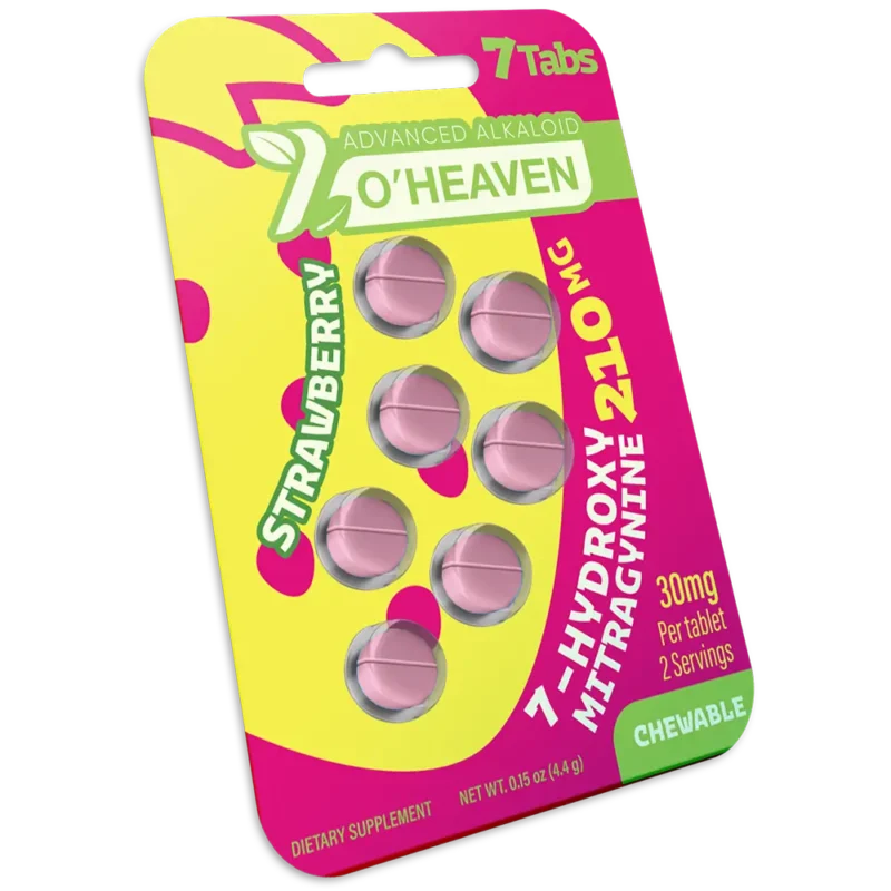 7 O’Heaven Hydroxy Mitragynine 7 Count | 30mg Per Tablet Chewable - Image 3