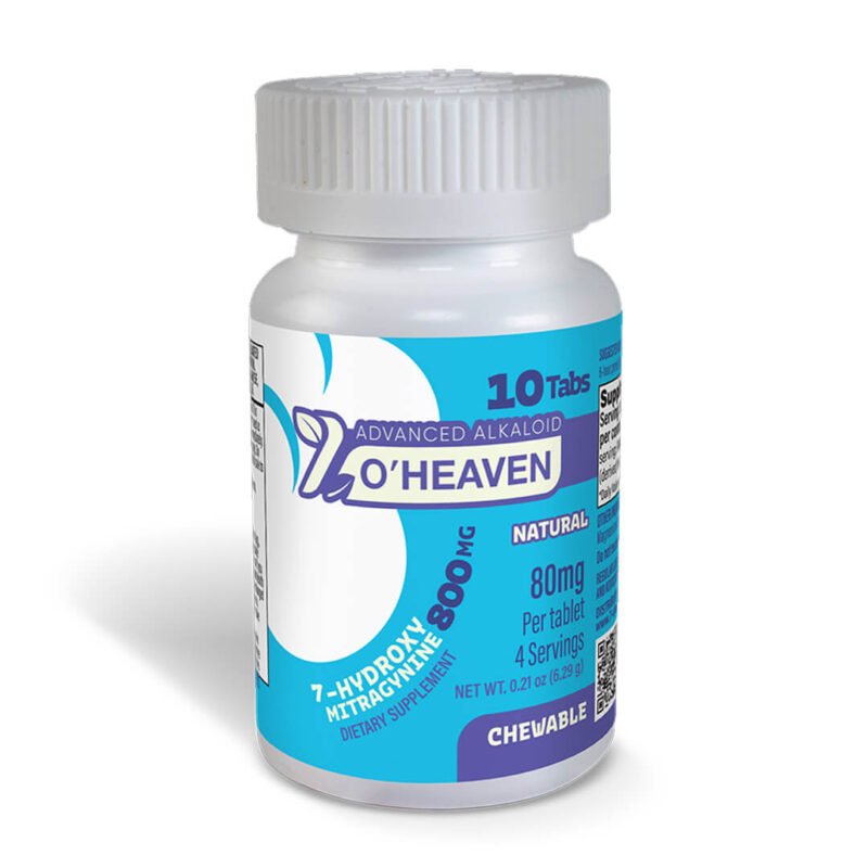 7 O’Heaven 7- Hydroxymitragynine Chewable NATURAL Tablets 80mg Per Tablet